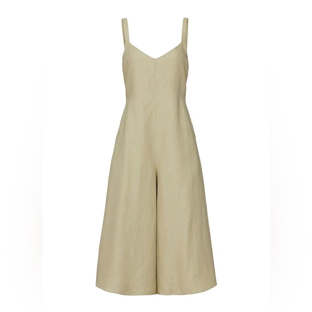 Club Monaco Linen Jumpsuit - Sage Green